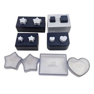 Creative Memories Paper Punches Lot of 4 Stars Hearts Squares Scrapbook Tool